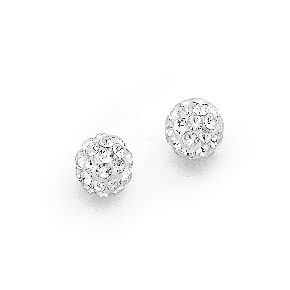 Crystal ball cheap stud earrings