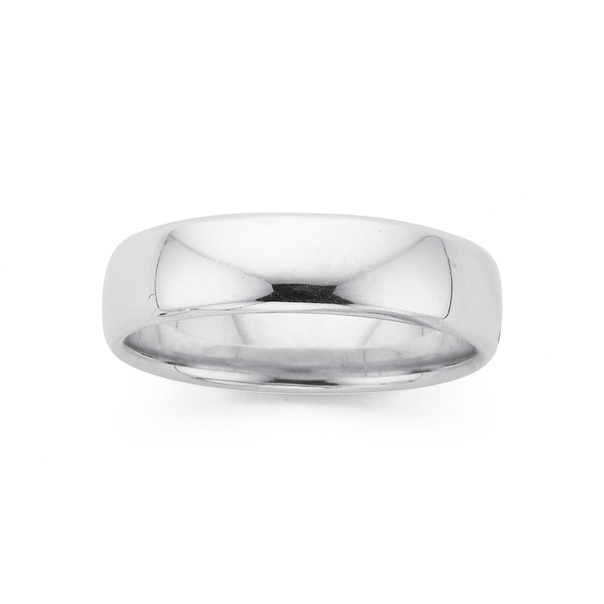 Silver 6mm Flat Soft Edge Ring