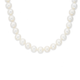 Silver 7X7.5mm Cultured Freshwater Pearl Necklet