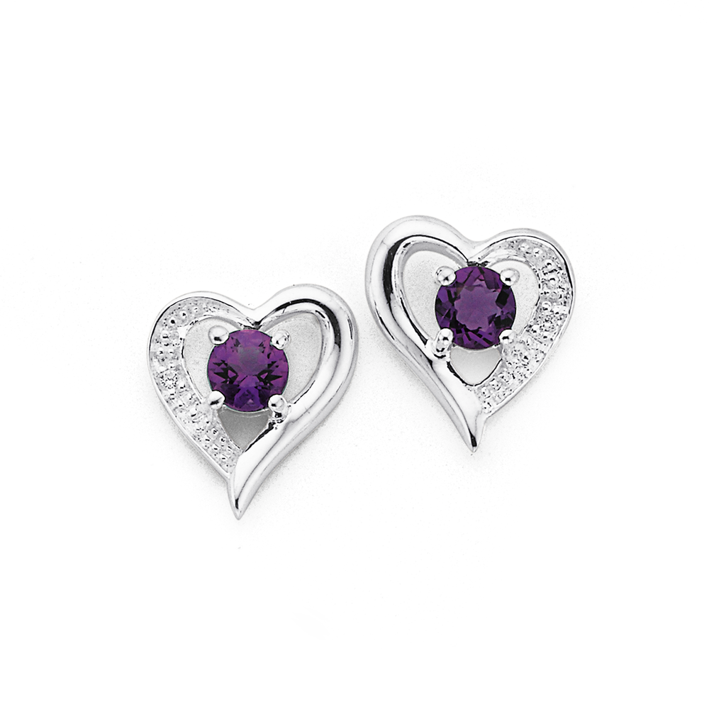 amethyst earrings prouds