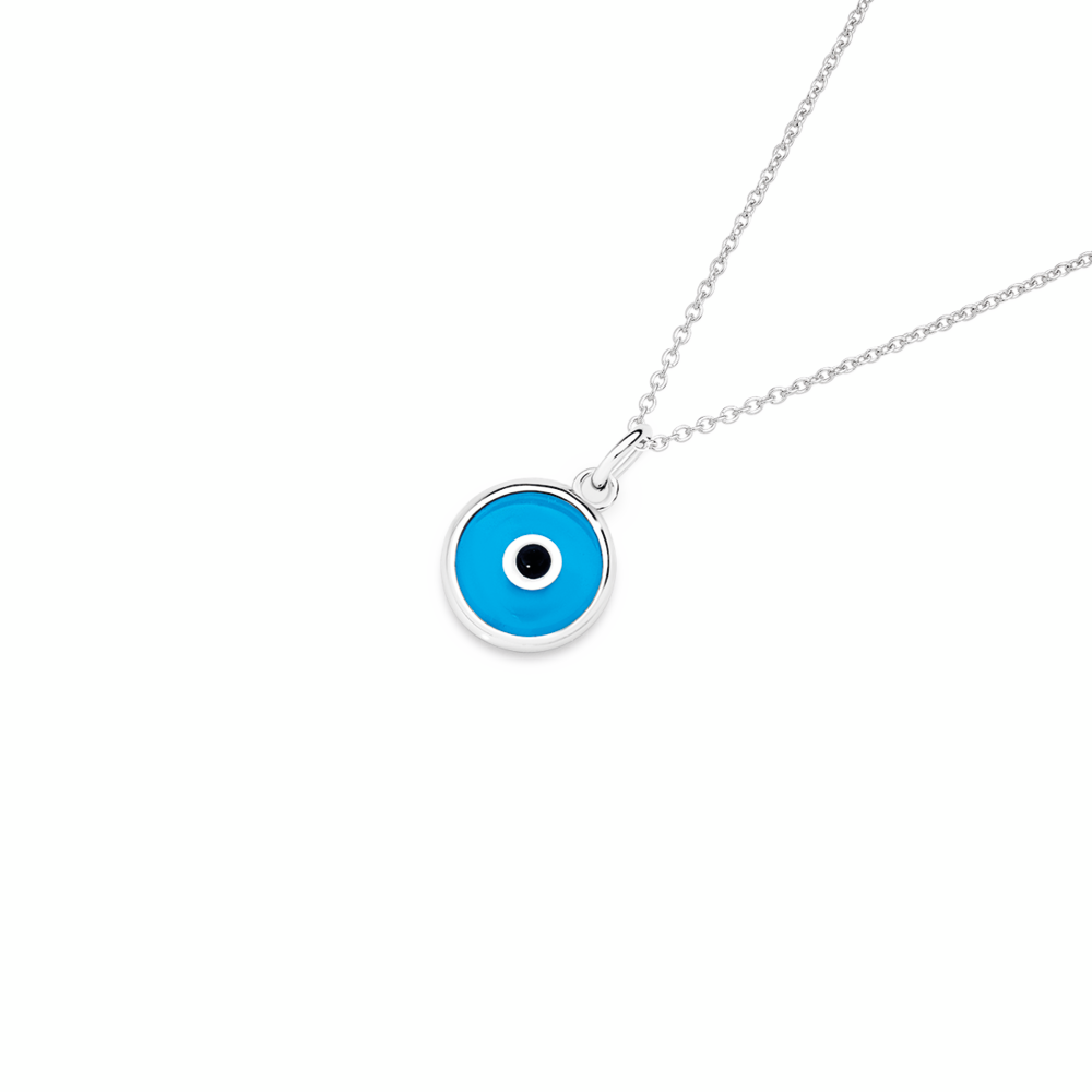 SILVER BLUE 'EVIL EYE' CHARM