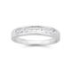 Silver Channel Set Cubic Zirconia Eternity Ring Size M