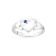 Silver Childs Blue Stone Signet Ring