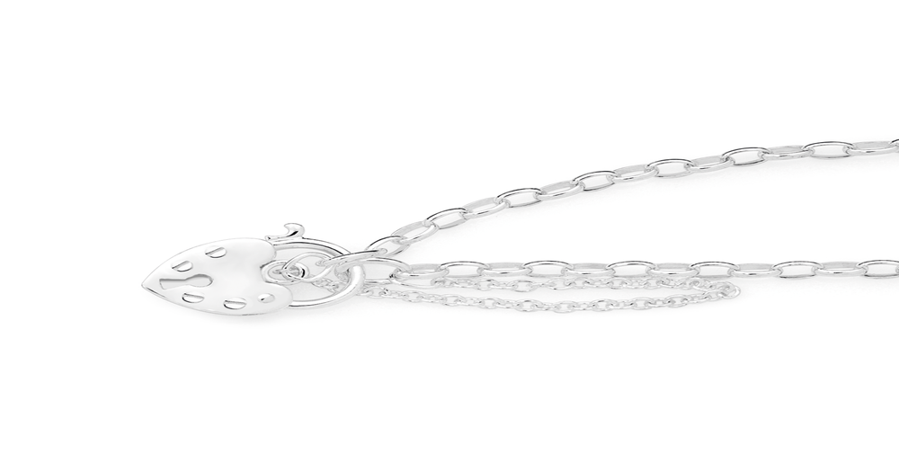 Silver Childs Padlock Bracelet Prouds