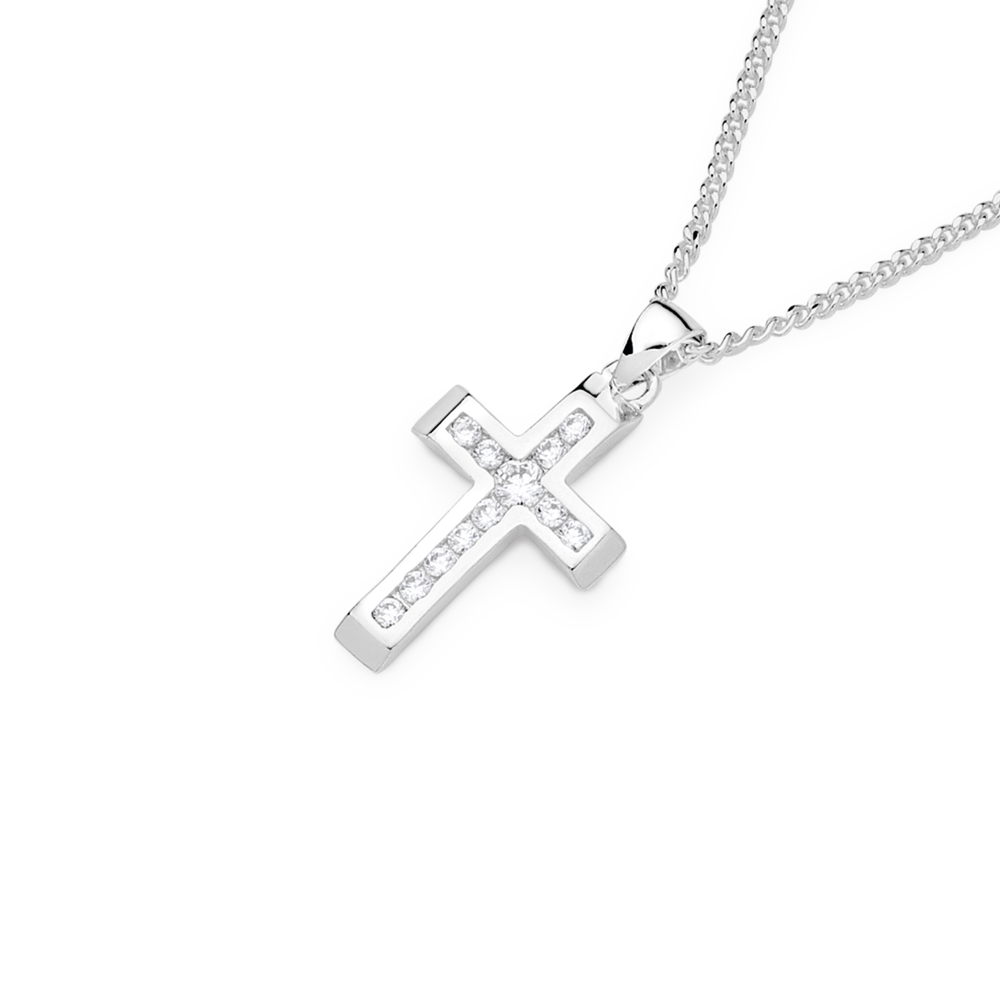 Buy Silver Cross Necklace. LARGE. Sterling Silver Smooth Modern Cross  Pendant for Men Women Unisex. Faith. Simple Christian Jewelry. 1 1/4 Online  in India - Etsy