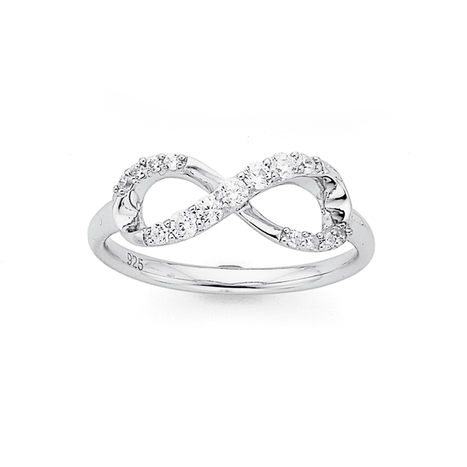 Silver Cubic Zirconia Channel Set Eternity Ring | Rings | Prouds The ...