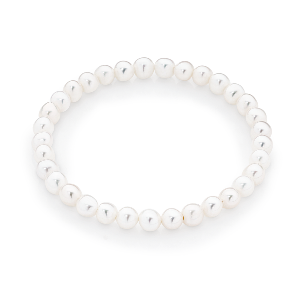 Pearl Bracelet black elegant, Natural Freshwater Cultured Pearl, Wedding  Jewelry Bride / Bridesmaid, Infinity Bracelet elastic - 2636 - Love Your  Diamonds