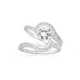 Silver CZ Channel Set Ring