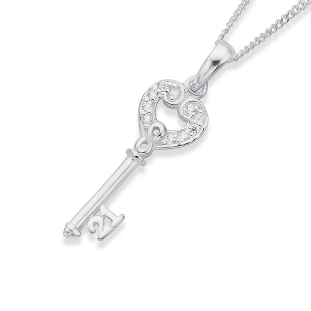 21st key on sale necklace prouds
