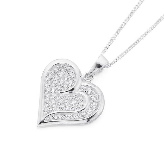 Love heart necklace prouds Clearance