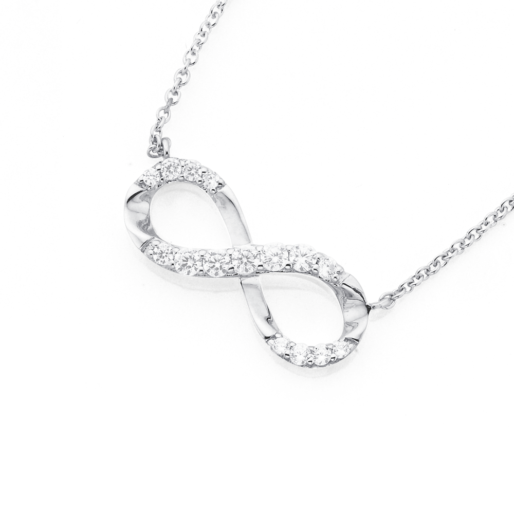 Share 139+ diamond infinity necklace white gold best - songngunhatanh ...