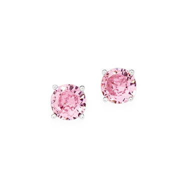 SILVER CZ STUD EARRINGS
