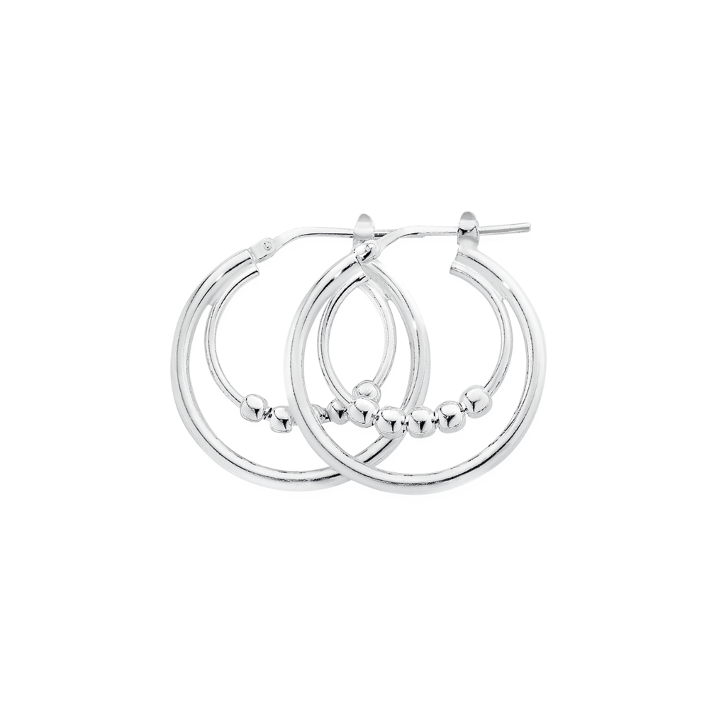Half hoop deals earrings with balls