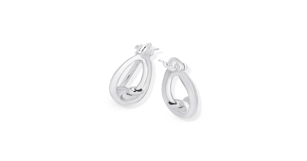 Silver Double Hoops 20mm | Prouds