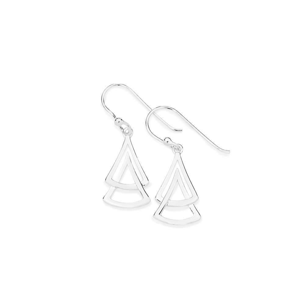 Silver drop earrings australia hot sale
