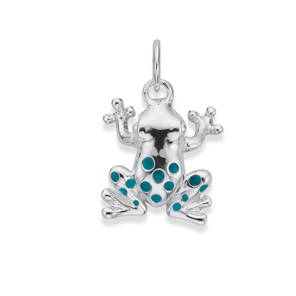 Green frog necklace sale