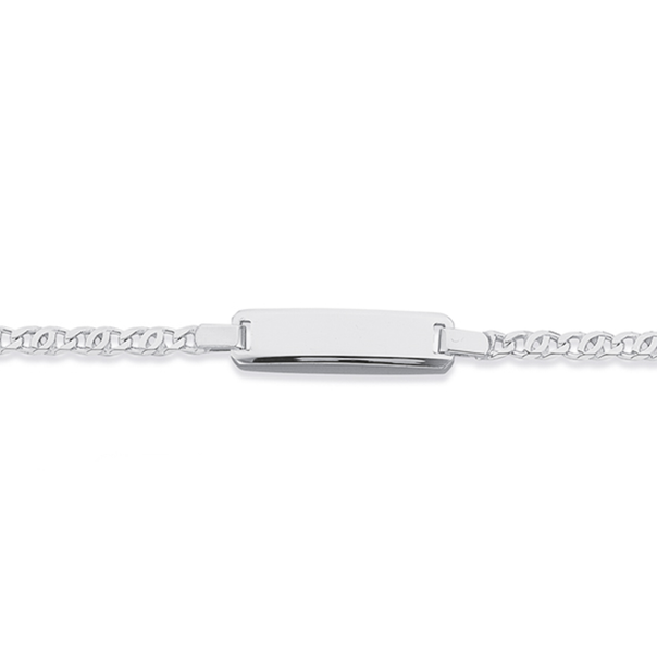 Silver Identity With Fancy Marine Link Bracelet