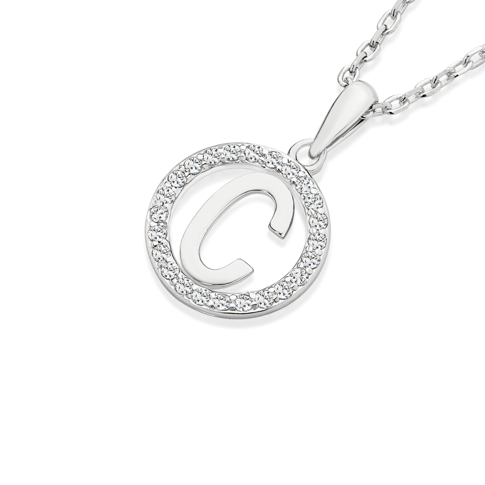 C heart on sale necklace