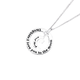 Silver Love You to the Moon and Back Pendant