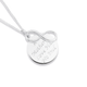 Silver Mother's Love Round Disc Infinity Charm Pendant