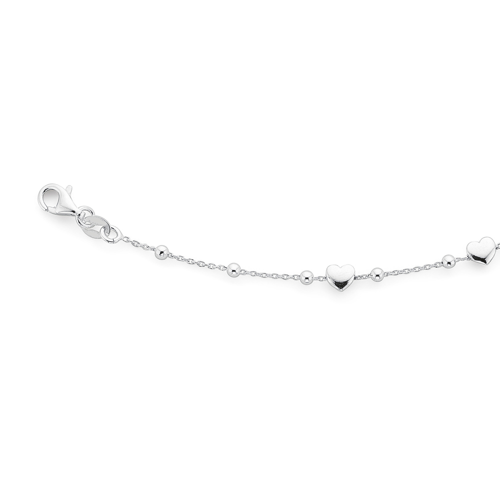 silver mult heart beaded bracelet 1171288 132960
