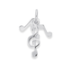 Silver Musical Notes Charm