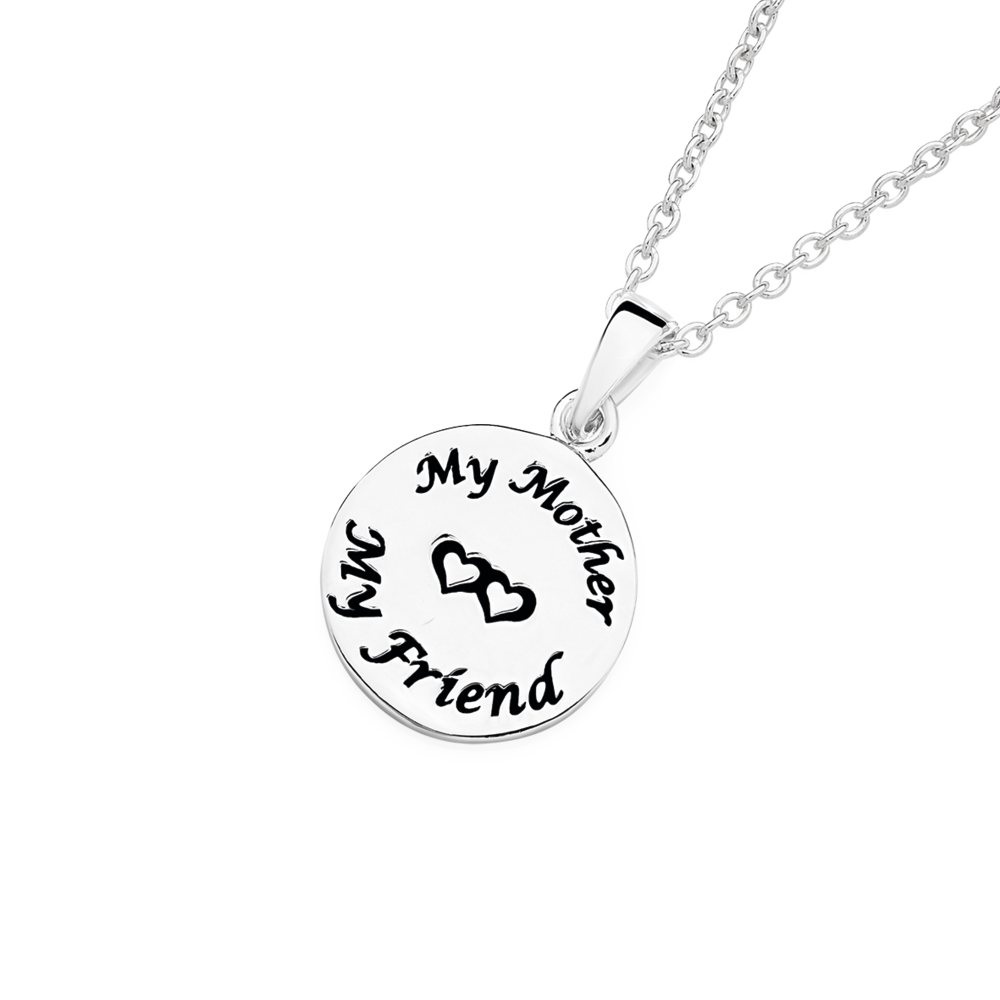 Silver My Mother My Friend Pendant Prouds