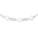 Silver Open Heart & Infinity Link Bracelet