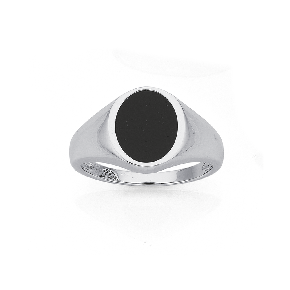 Black agate stone ring deals