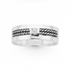 Silver Oxi Rope with CZ Ring