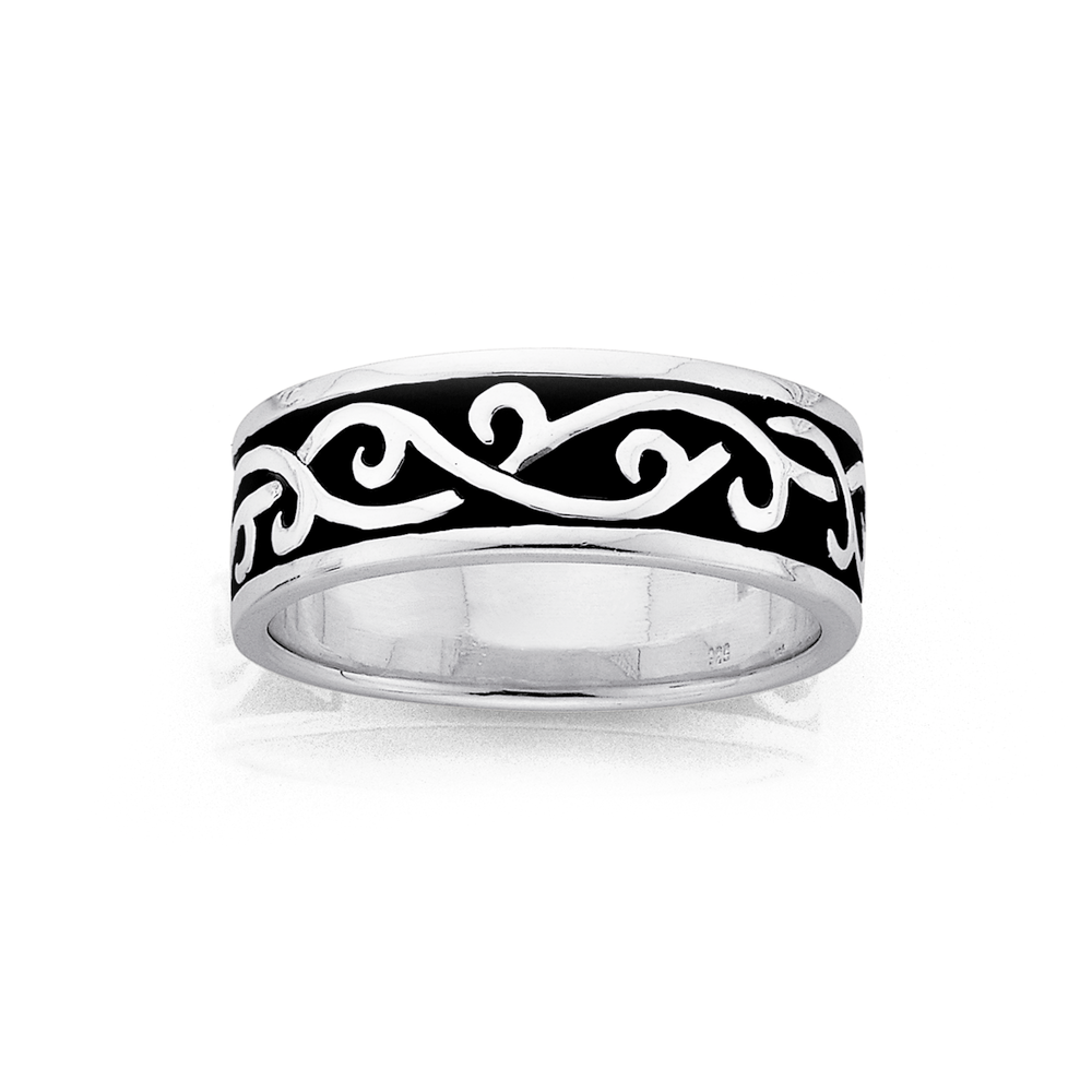 Oxidised ring bracelet deals