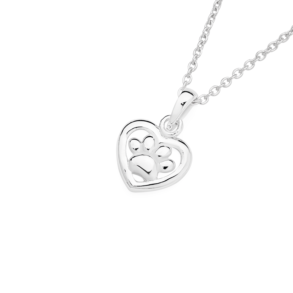 Sterling Silver Paw Print Necklace By Martha Jackson Sterling Silver |  notonthehighstreet.com