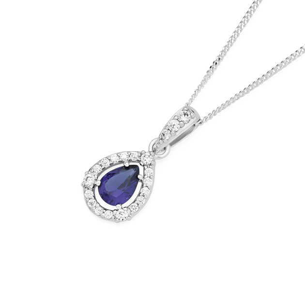 Prouds sapphire pendant Clearance