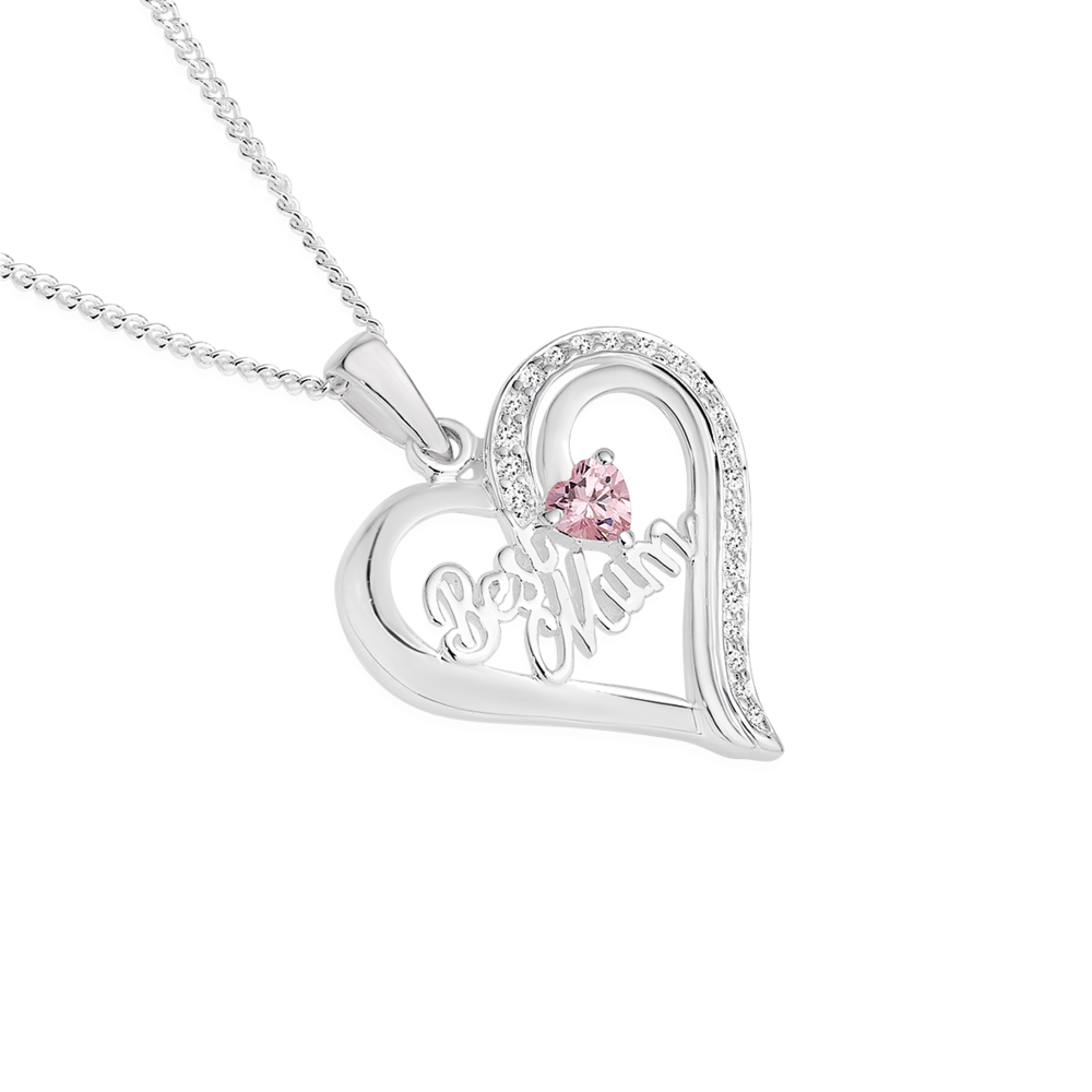 Heart Letter Mum Mum Pendant With Diamond Clavicular Chain Perfect Mothers  Day Or Birthday Gift With From Timelesszeng2, $3.77 | DHgate.Com