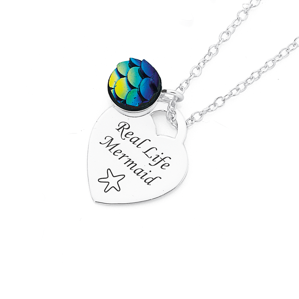 Mermaid shop necklace locket