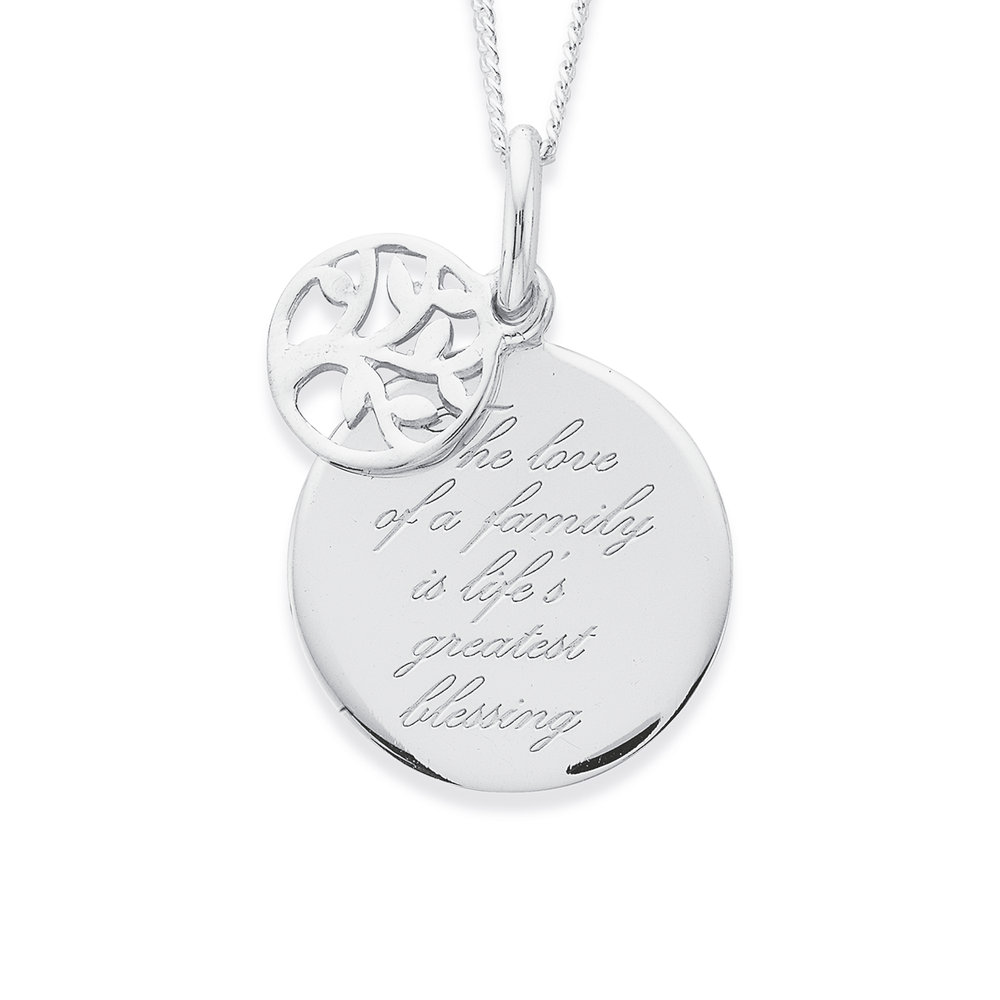 Sterling silver clearance blessed necklace