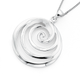 Silver Round Swirl Pendant