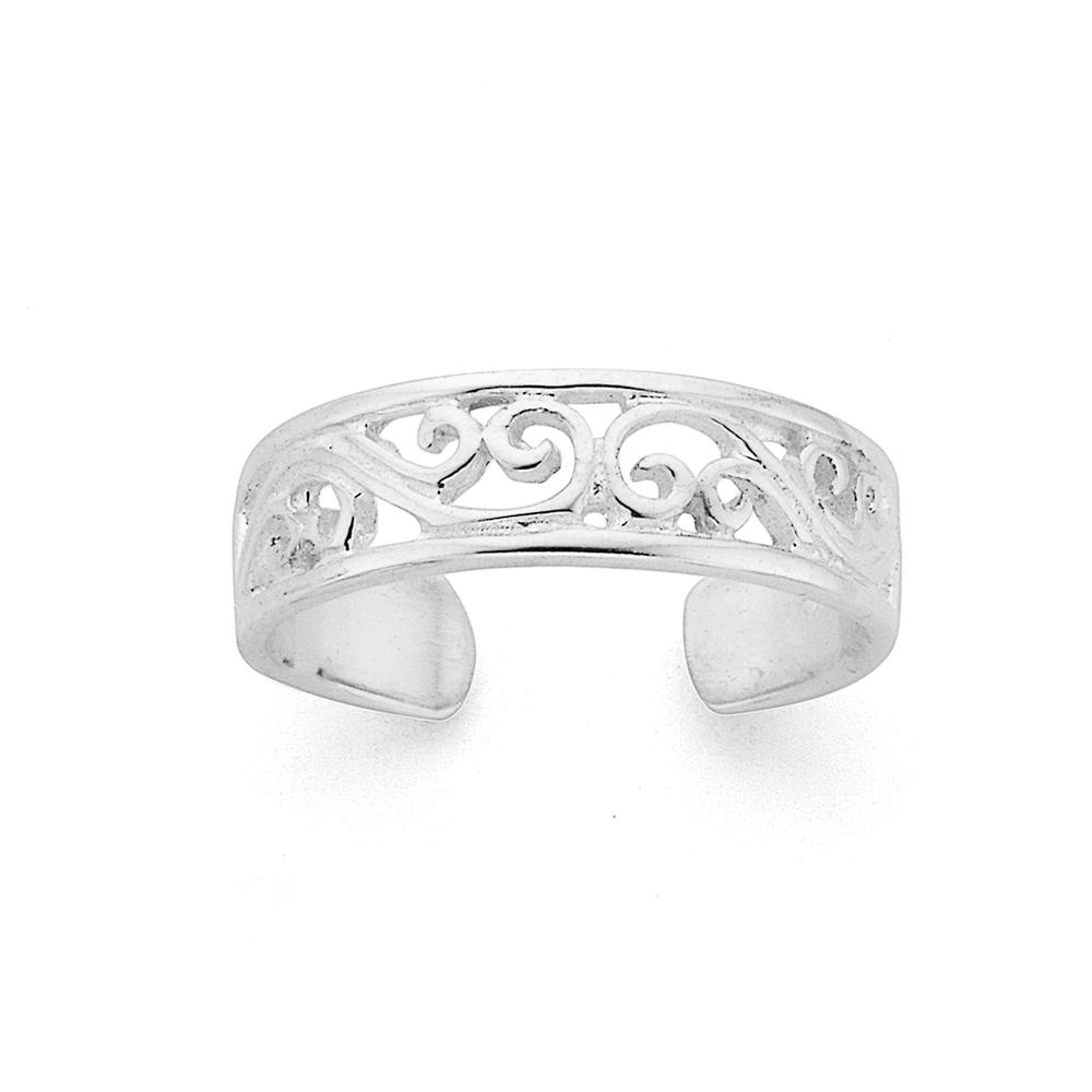 Sterling Silver Toe Ring for Women 