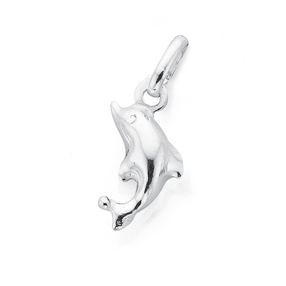 Silver Small Dolphin Charm Prouds