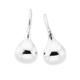 Silver Teardrop Hook Earrings