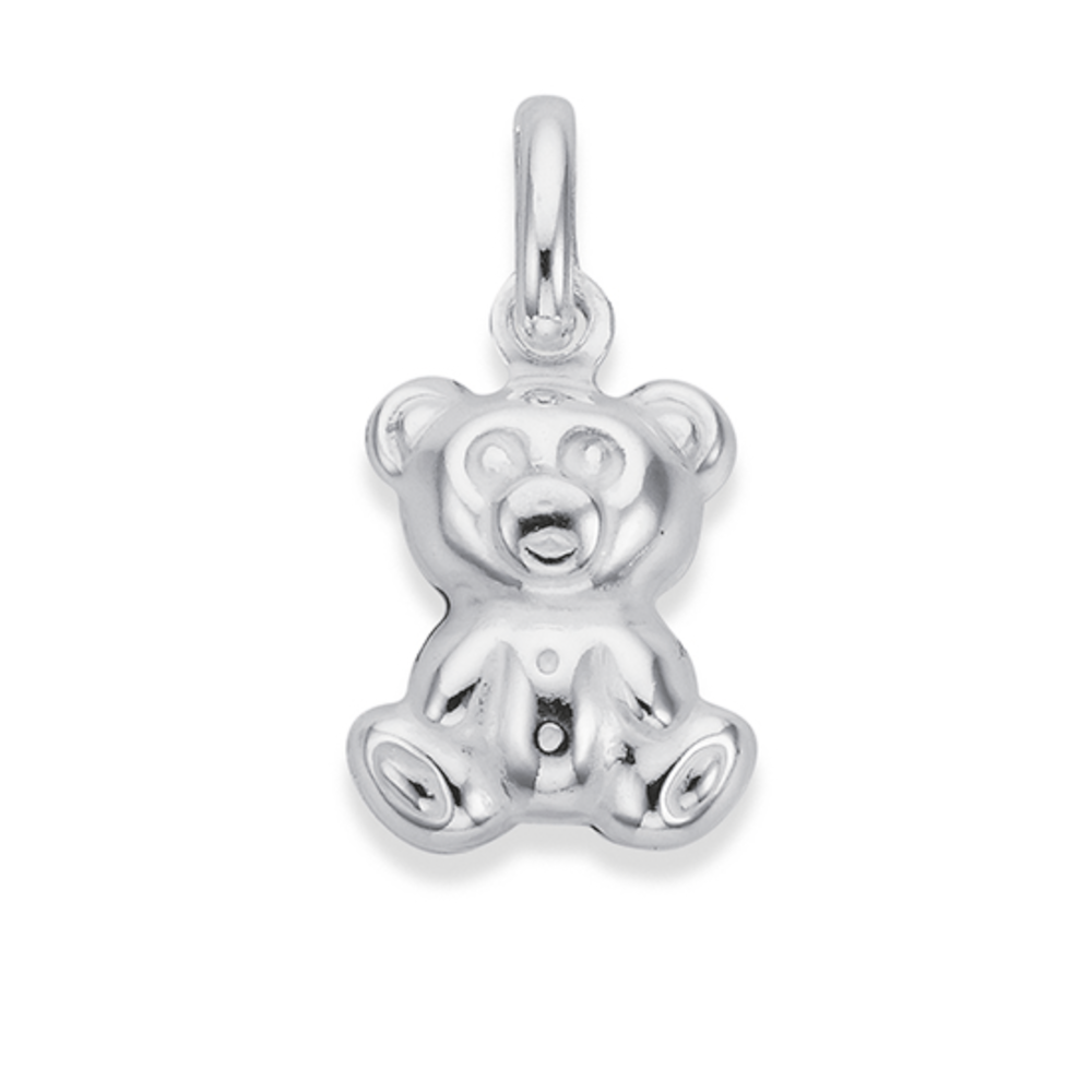 Silver Teddy Bear Charm | Prouds