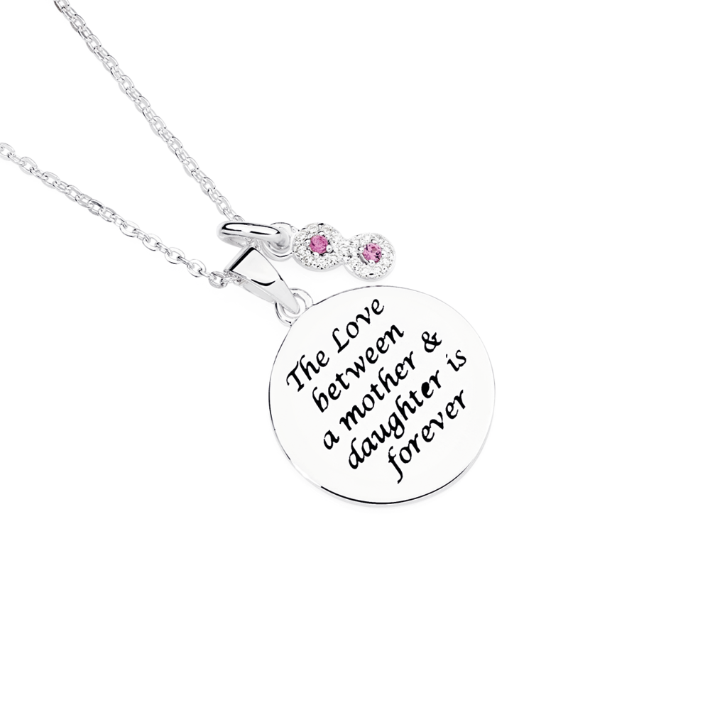 Silver The Love Between Mother Daughter Message Prouds