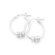 Silver Three Ring Hoops 15mm