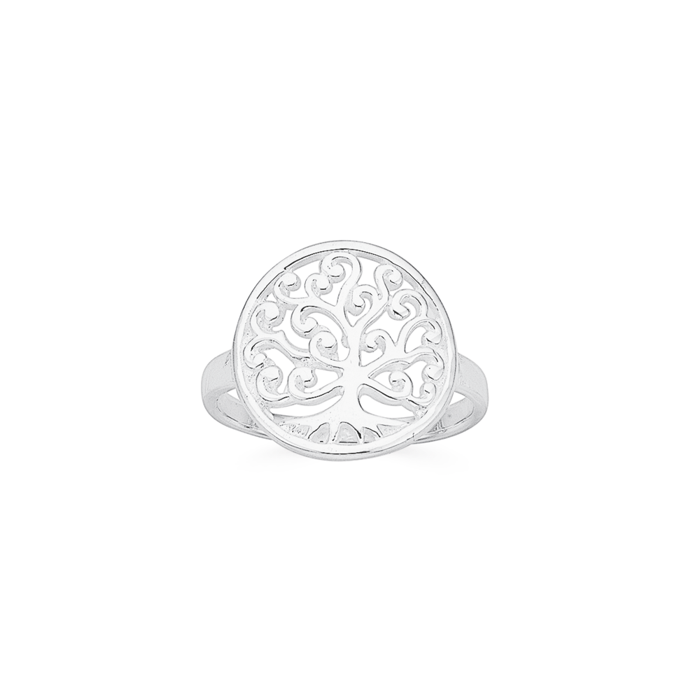 Heart Tree of Life Ring – Celtic Crystal Design Jewelry