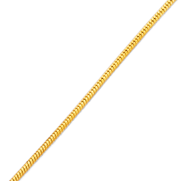 Solid 9ct Gold, 45cm Snake Chain