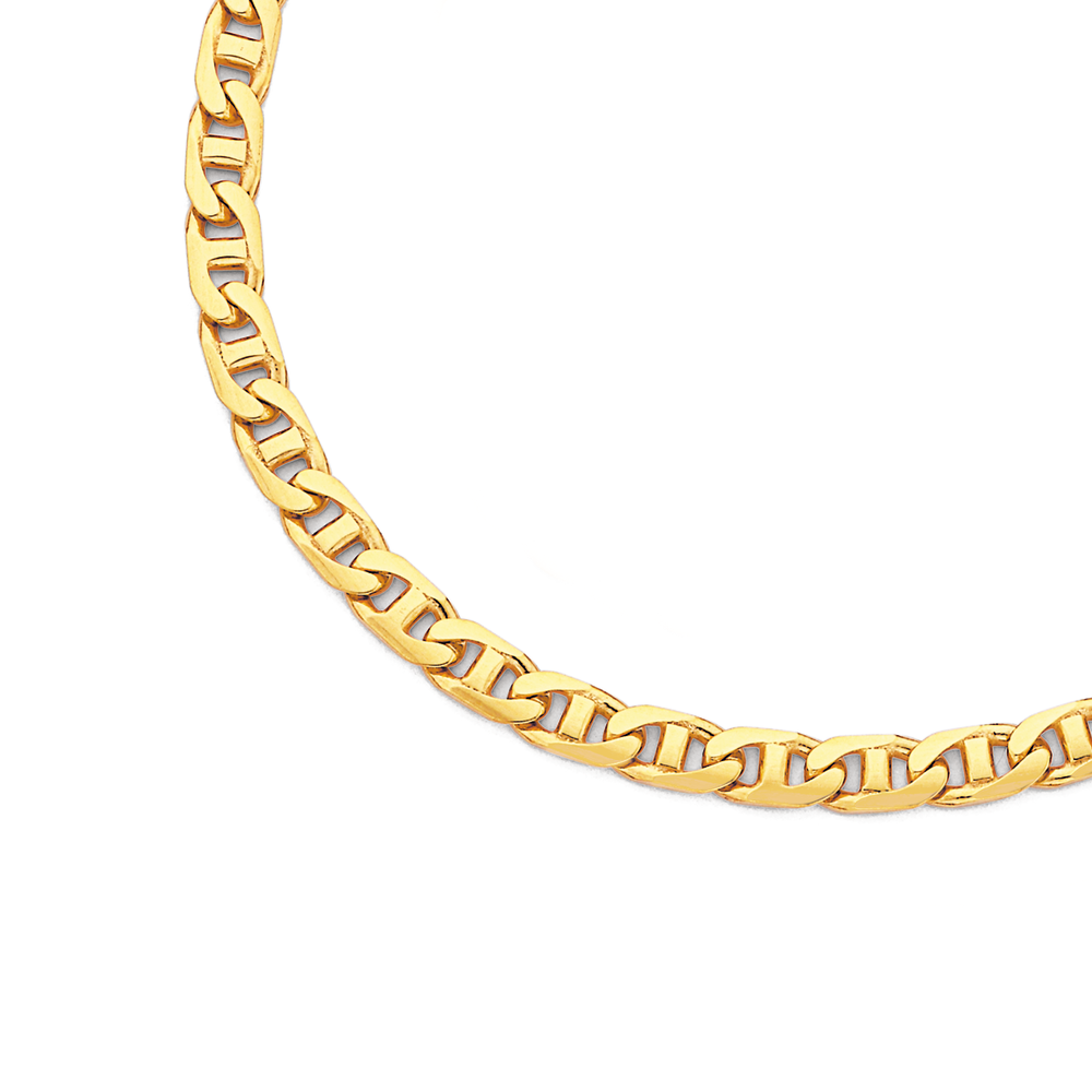 Solid 9ct Gold, 50cm Anchor Chain