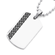 Stainless Steel Black Chain Disc Pendant