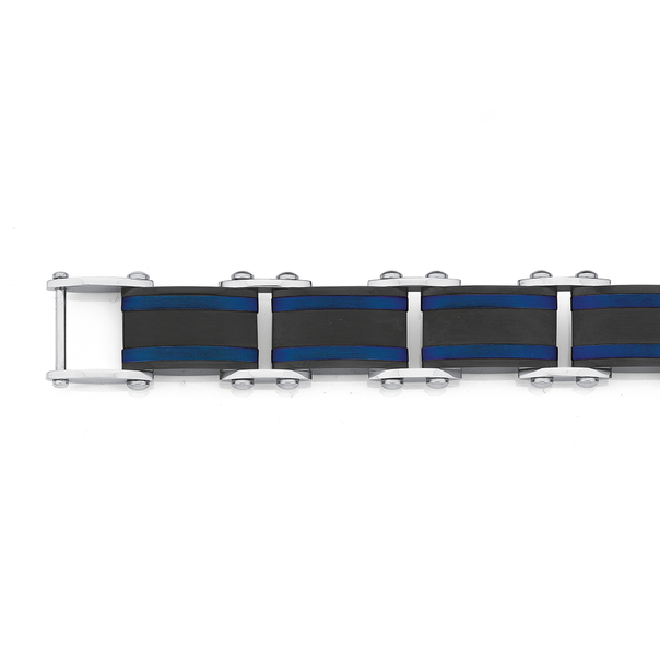 Stainless Steel Edge Track Bracelet