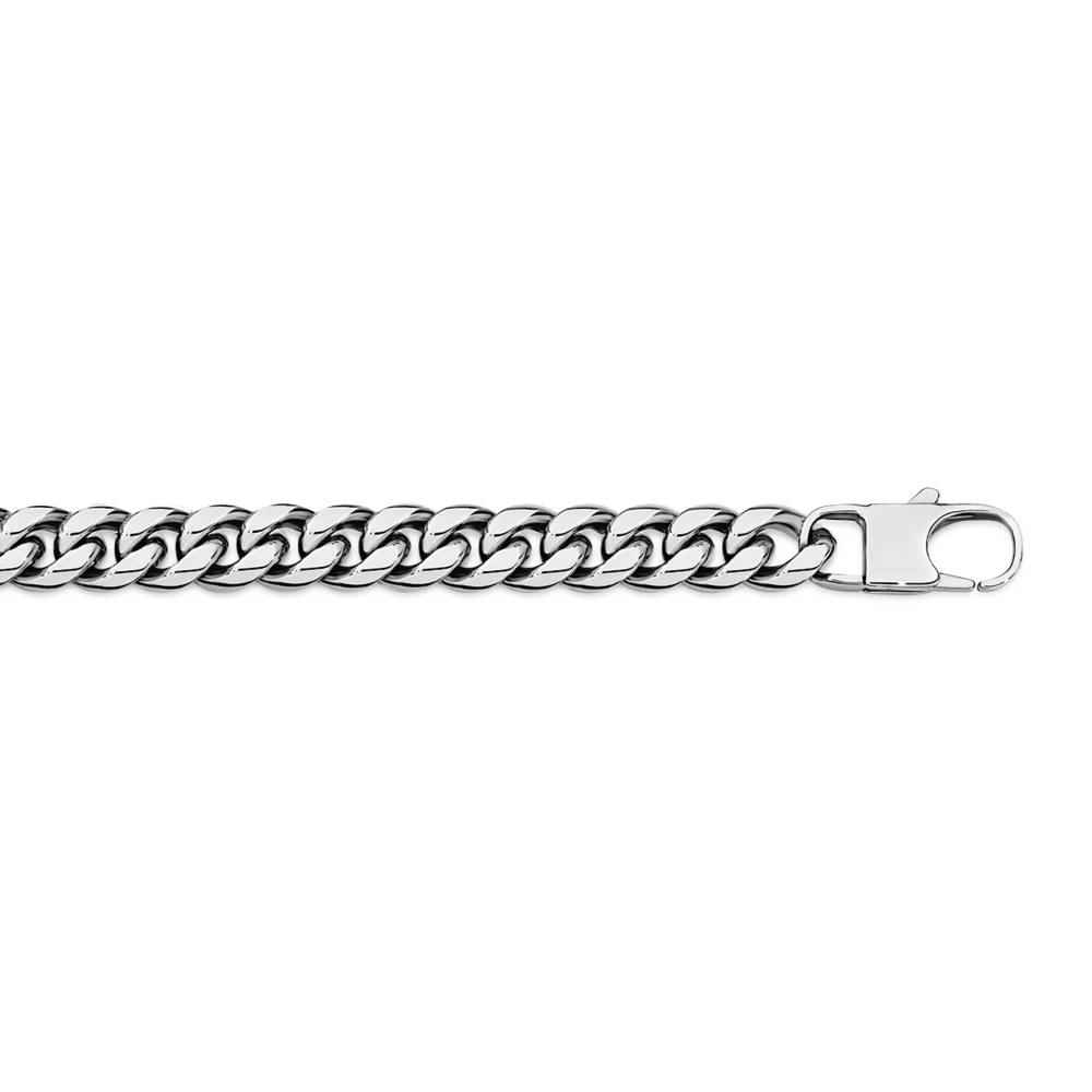 Steel 22cm Large Cuban Curb Bracelet