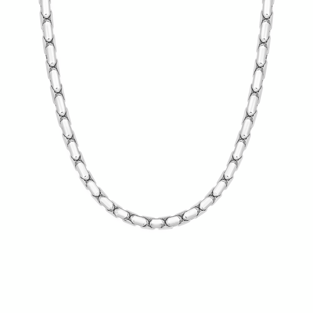 Steel 55cm Rounded Box Chain | Prouds